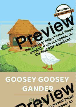 page one of Goosey Goosey Gander