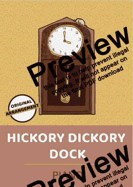 page one of Hickory Dickory Dock