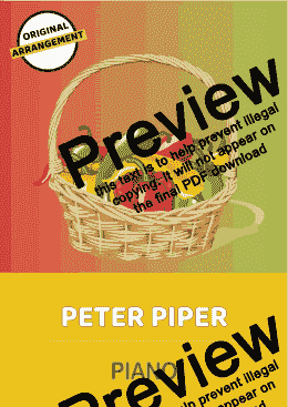 page one of Peter Piper