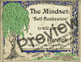 page one of The Mindset: "Self-Realization" for solo clarinet, Op. 277