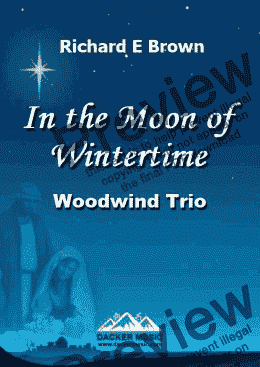 page one of In the Moon of Wintertime - Woodwind Trio
