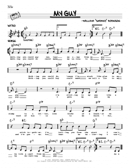 page one of My Guy (Real Book – Melody & Chords)