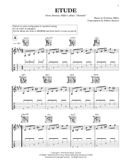 page one of Étude (Solo Guitar)