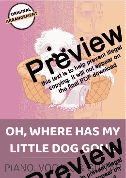 page one of Oh, Where Has My Little Dog Gone
