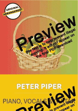 page one of Peter Piper