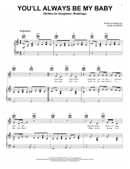 page one of You'll Always Be My Baby (Piano, Vocal & Guitar Chords (Right-Hand Melody))