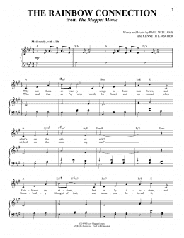 page one of The Rainbow Connection (Piano & Vocal)