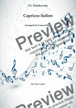 page one of Capriccio Italien - Score and parts