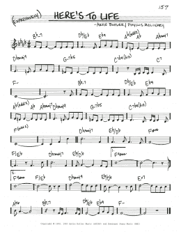 page one of Here's To Life (Real Book – Melody & Chords)
