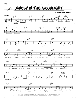 page one of Dancin' In The Moonlight (Real Book – Melody, Lyrics & Chords)