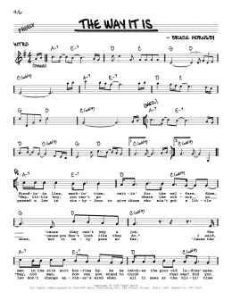 page one of The Way It Is (Real Book – Melody, Lyrics & Chords)