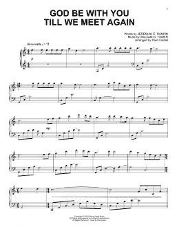 page one of God Be With You Till We Meet Again (Piano Solo)