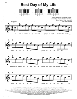 page one of Best Day Of My Life (Super Easy Piano)