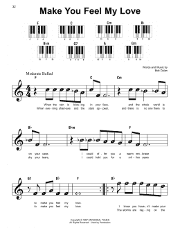 page one of Make You Feel My Love (Super Easy Piano)