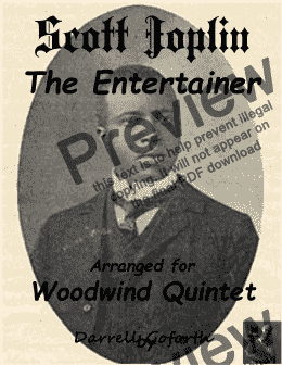 page one of Scott Joplin: The Entertainer