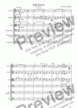 page one of Ash Grove for Strings