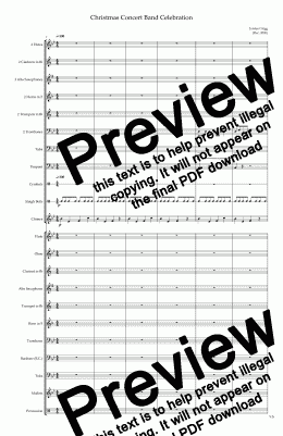 page one of Christmas Concert Band Celebration-Revised - Score and parts