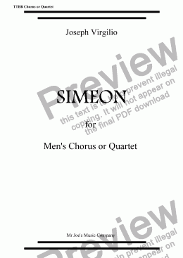 page one of SIMEON