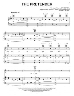 page one of The Pretender (Piano, Vocal & Guitar Chords (Right-Hand Melody))