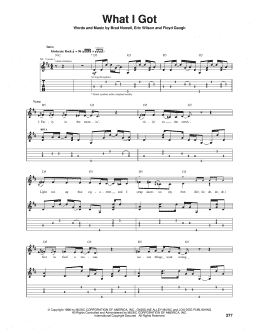 page one of What I Got (Guitar Tab)