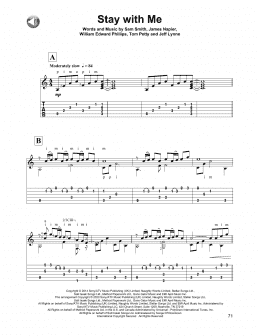 page one of Stay With Me (Solo Guitar)