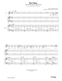 page one of Ilu Finu (SATB Choir)