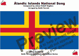 page one of Ålandic Islands National Song   (“Ålänningens sång”) for String Orchestra