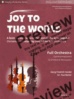 page one of Joy To The World 
