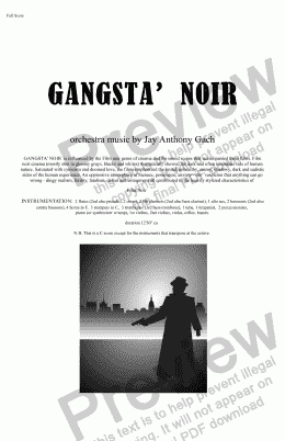 page one of Gangsta' Noir 