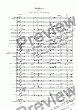 page one of Citta di Granito (full score) Bexhill version