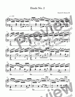 page one of Etude No. 2