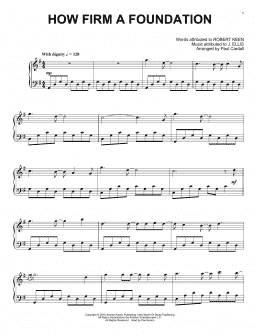 page one of How Firm A Foundation (Piano Solo)