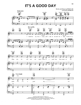 page one of It's A Good Day (Piano, Vocal & Guitar Chords (Right-Hand Melody))