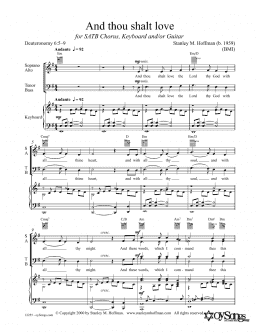page one of And Thou Shalt Love (SATB Choir)