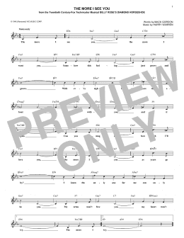 page one of The More I See You (Lead Sheet / Fake Book)