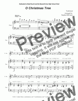 page one of O Christmas Tree (Soprano Saxophone and Piano)