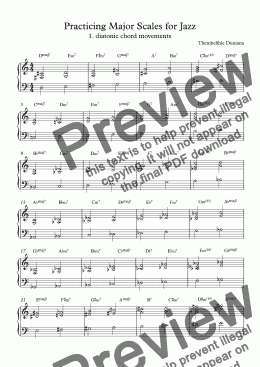 page one of Practicing Major Scales for Jazz