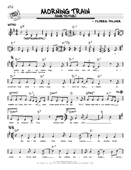 page one of Morning Train (Nine To Five) (Real Book – Melody, Lyrics & Chords)