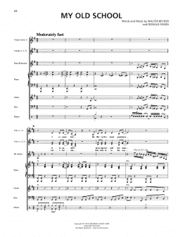 page one of My Old School (Transcribed Score)