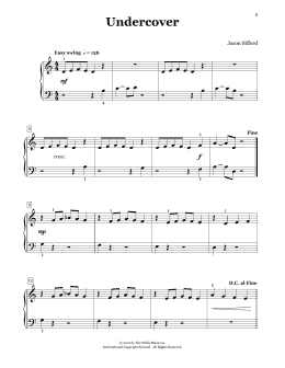 page one of Undercover (Piano Duet)