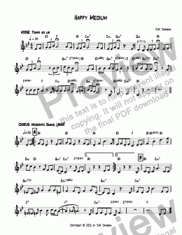page one of Happy Medium (C instrument)