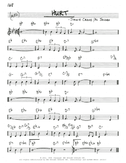 page one of Hurt (Real Book – Melody & Chords)