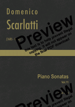 page one of Scarlatti - Complete Piano Sonatas  Vol.11