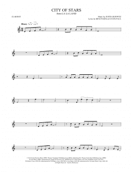 page one of City Of Stars (from La La Land) (Clarinet Solo)