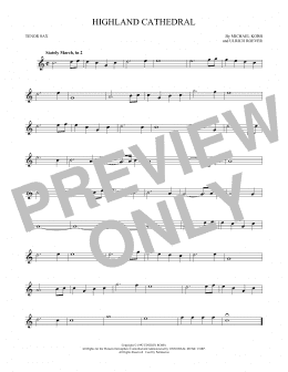 page one of Highland Cathedral (Tenor Sax Solo)
