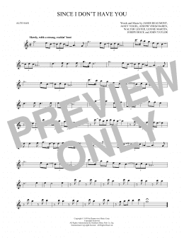 page one of Since I Don't Have You (Alto Sax Solo)