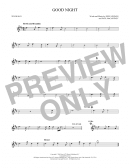 page one of Good Night (Tenor Sax Solo)