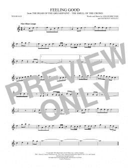 page one of Feeling Good (Tenor Sax Solo)