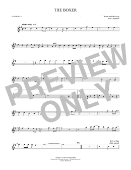 page one of The Boxer (Tenor Sax Solo)