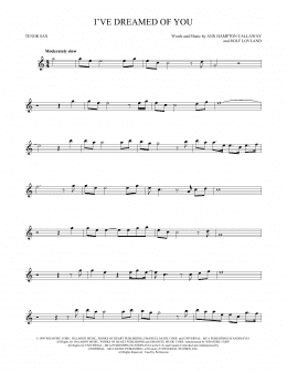 page one of I've Dreamed Of You (Tenor Sax Solo)